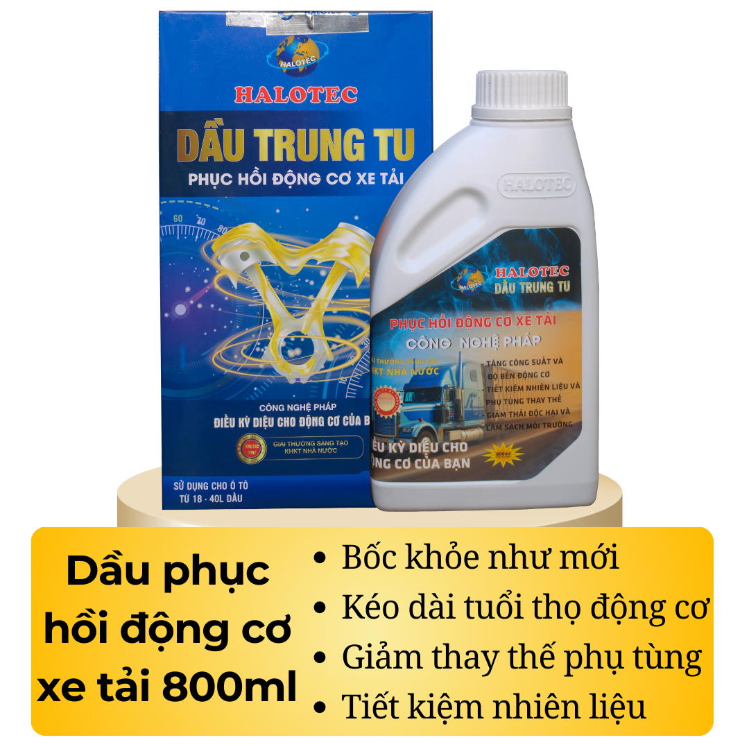 DẦU TRUNG TU - PHỤC HỒI ĐỘNG CƠ XE TẢI, TÀU THUYỀN,... 800ML